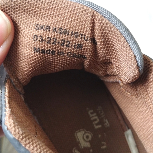 See Kai Run Gray and White Kids Sneakers - Picture 7 of 8